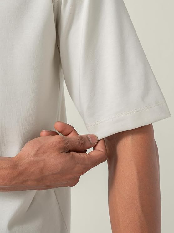 WHITE COTTON OVERSIZED TSHIRT