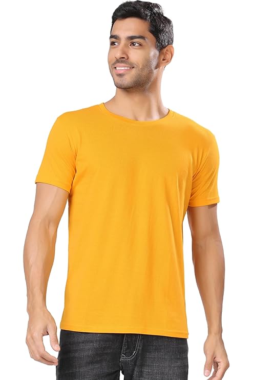 MUSTARD COTTON REGULAR FIT