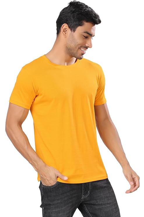 MUSTARD COTTON REGULAR FIT