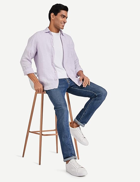 WHITE COTTON REGULAR FIT
