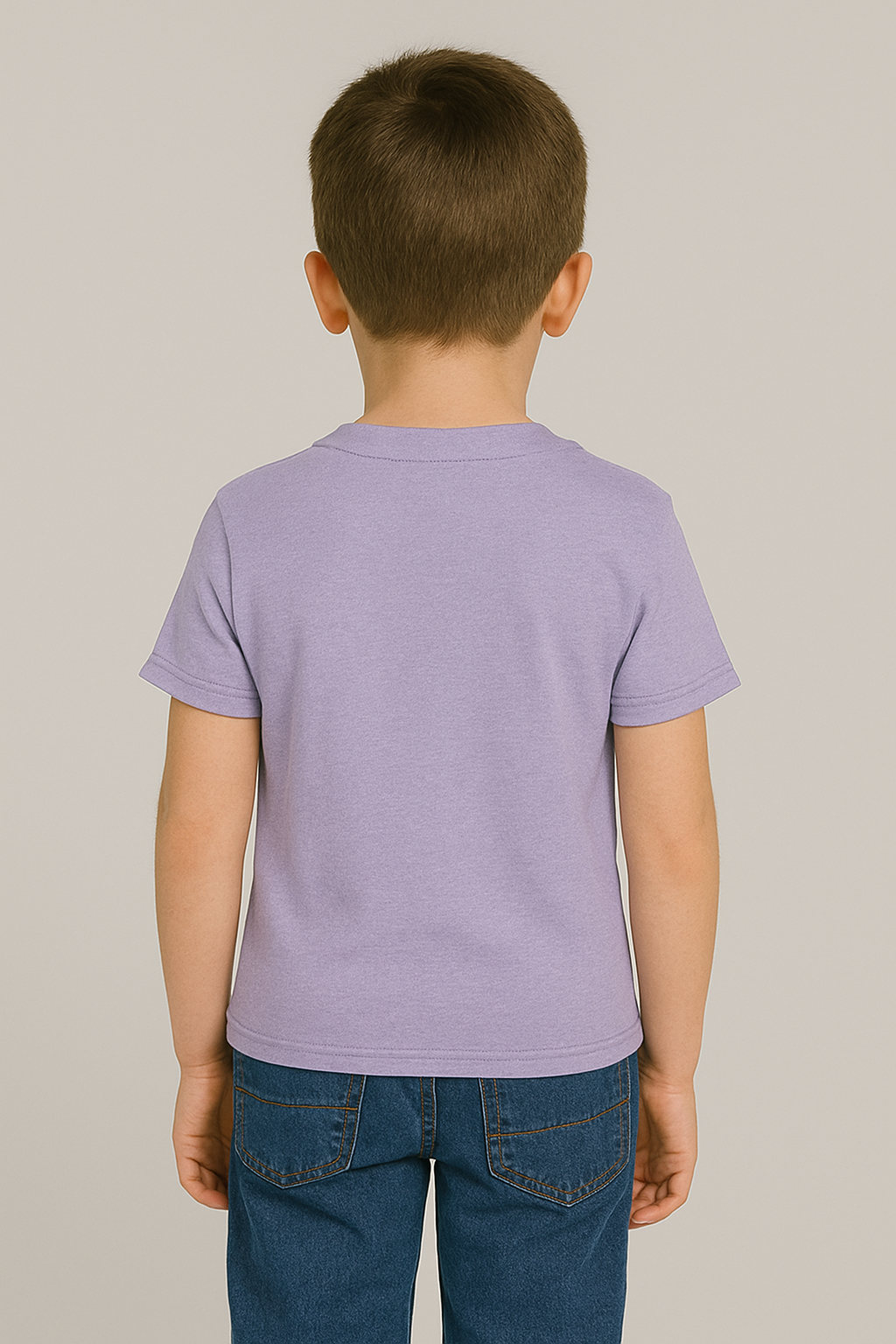 KID'S LAVENDOUR COTTON HALF SLEEVES T-SHIRT