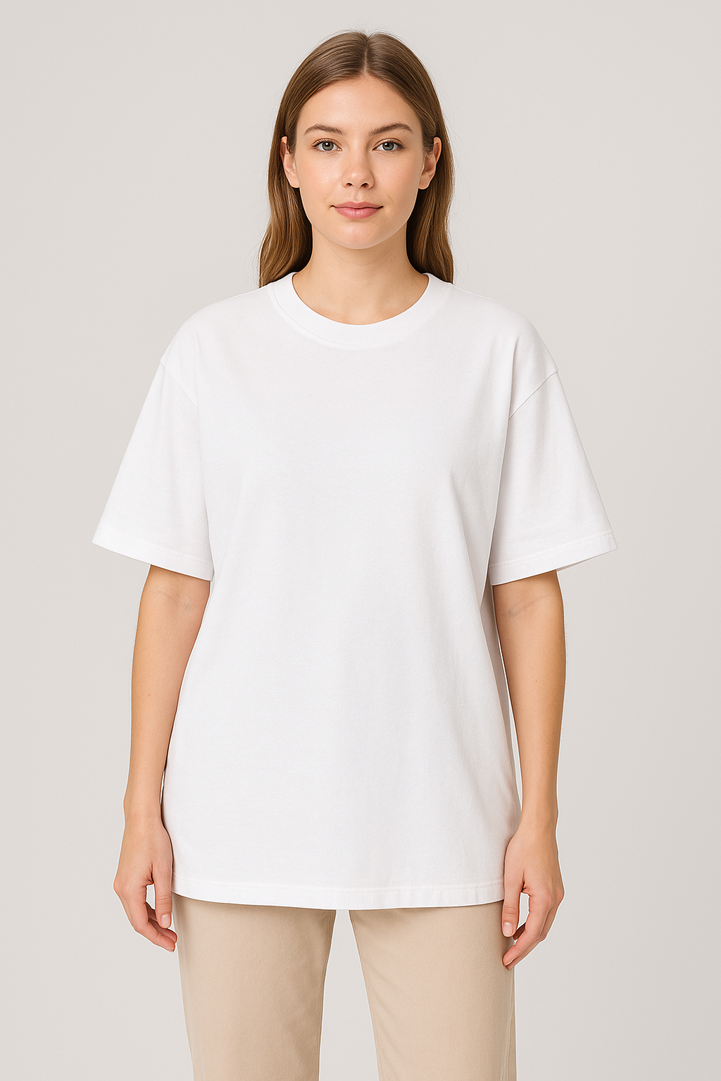 FRENCH TERRY OVERSIZED PRINTED T-SHIRT -240 GSM
