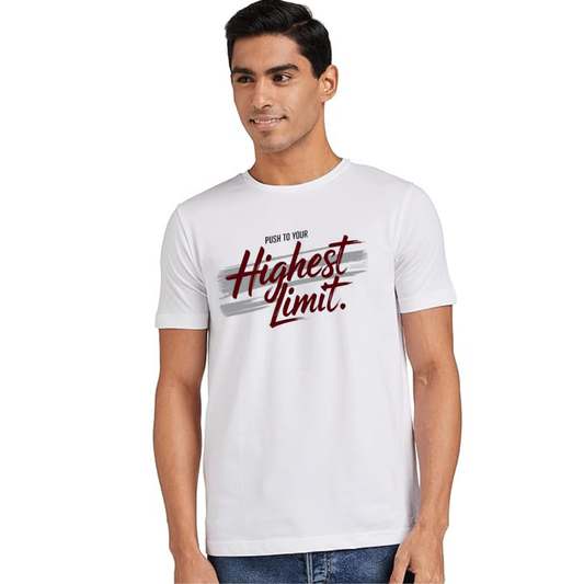 COTTON PRINTED REGULAR FIT TSHIRT -180 GSM
