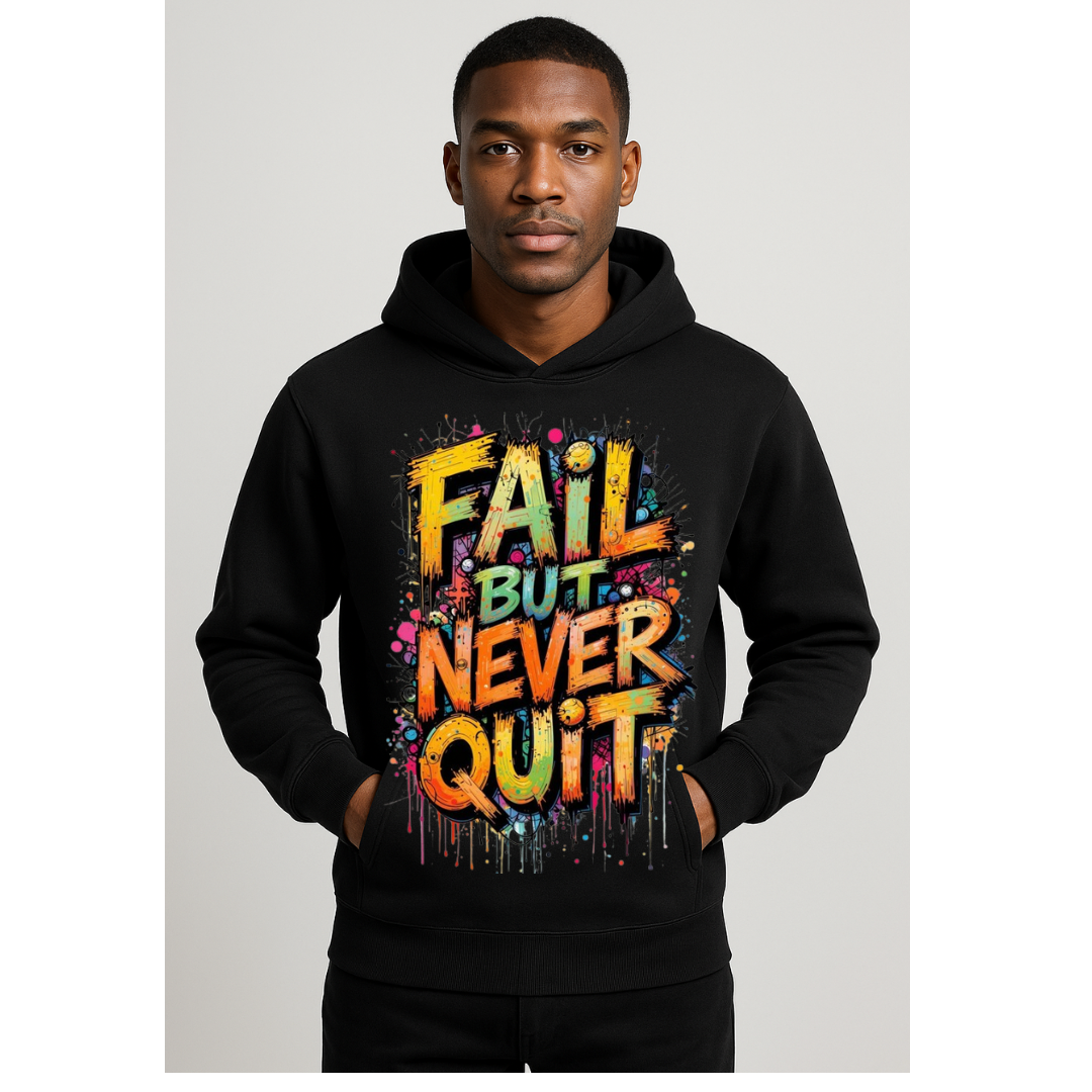 Cotton Printed Kangaroo Pocket Hoodies -350 GSM