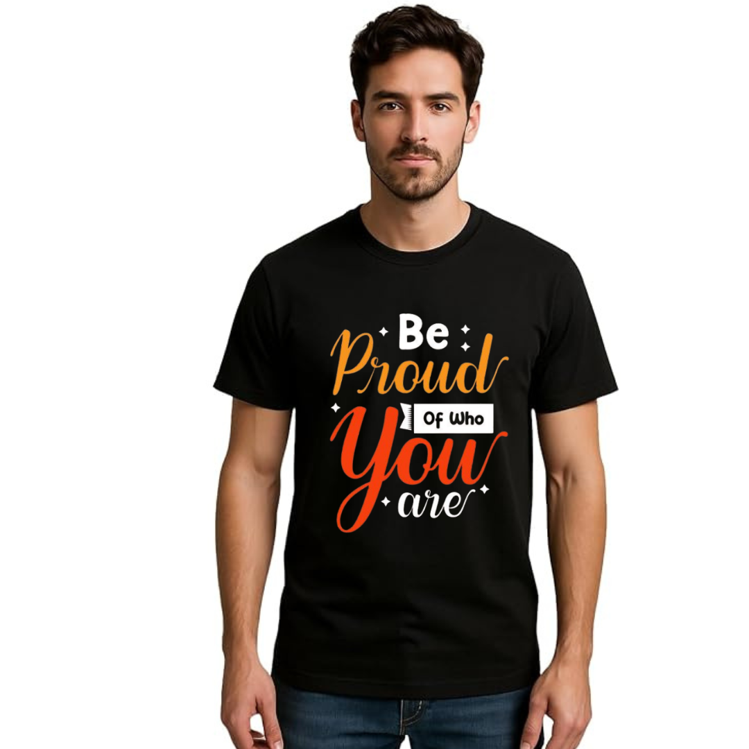 COTTON PRINTED REGULAR FIT TSHIRT -180 GSM